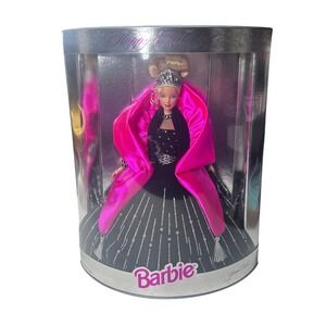 Vintage Barbie Doll‎ 1998 Special Edition Black Gown Crystal Accents Tiara Pink